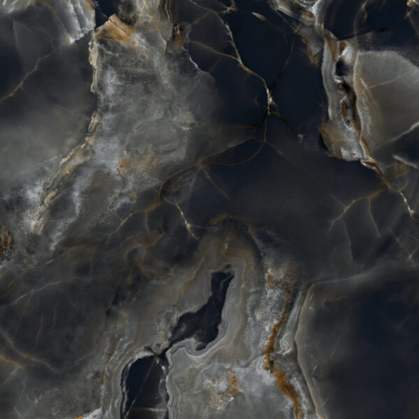 Piastrella in gres porcellanato effetto onice per pavimenti e rivestimenti interni, finitura lucida, grandi lastre. Collezione Onice Reale