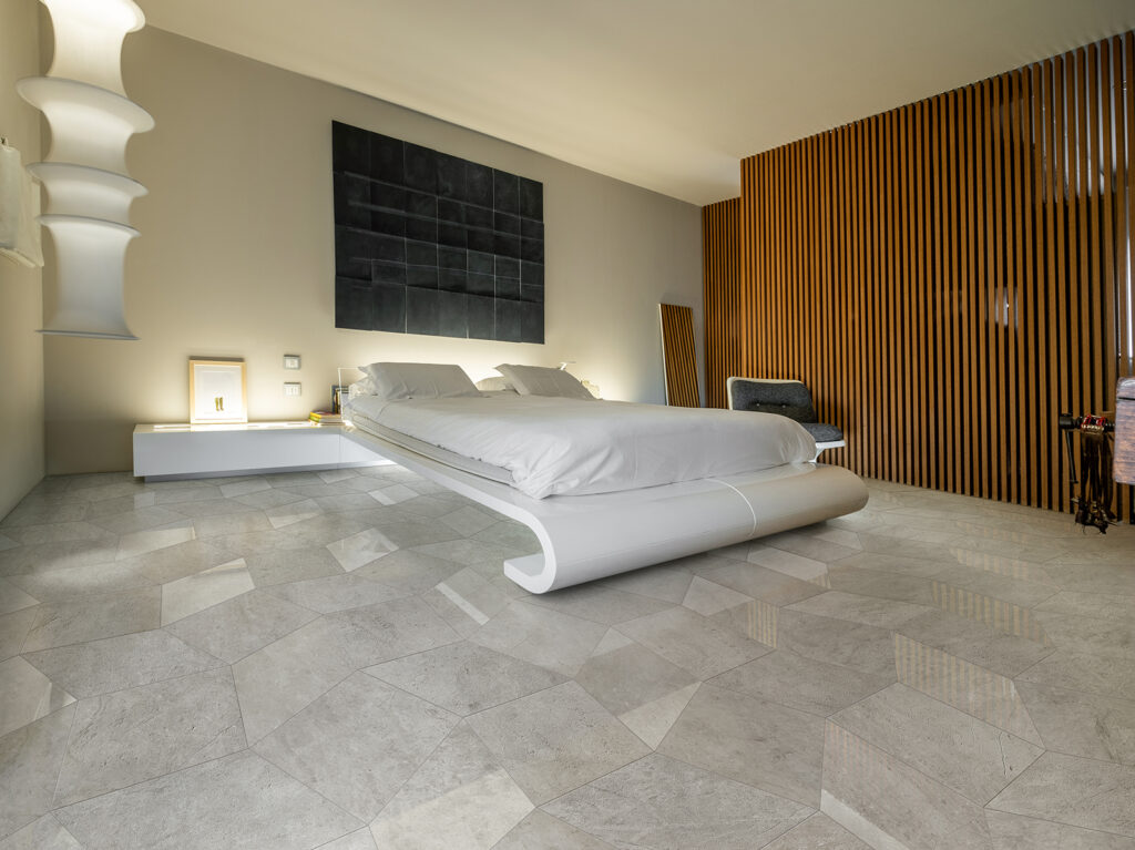 Una collezione effetto pietra, dove l’estetica della tipica pietra dell’Umbria rivive con una naturalezza sorprendente grazie all’innovativa tecnologia “Realistic 3D vein effect”