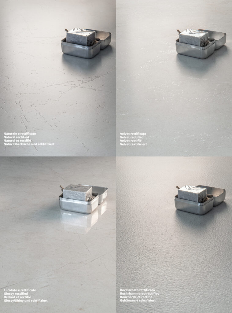Una collezione effetto pietra, dove l’estetica della tipica pietra dell’Umbria rivive con una naturalezza sorprendente grazie all’innovativa tecnologia “Realistic 3D vein effect”