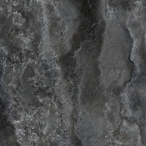 piastrella in gres effetto onice nero con microcristalli